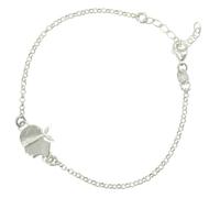 Bracciale unisex con centrale moro simbolo bandiera della Sardegna in argento