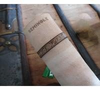 bracciale unisex cuoio marrone indiano Seminole leather bracelet brown handmade