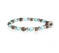 Bracciale Unisex GERBA 149 con Cordoncino Pietre Naturali e Argento 925