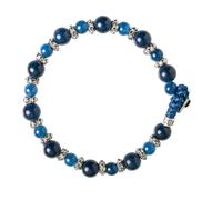Bracciale Unisex GERBA 162 con Cordoncino Pietre Naturali e Argento 925