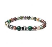 Bracciale Unisex GERBA 265 Elastico con Pietre Naturali e Argento 925