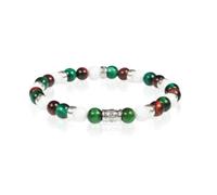 Bracciale Unisex GERBA 721 Elastico con Pietre Naturali e Argento 925