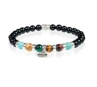 Bracciale Unisex GERBA 729 Elastico con Pietre Naturali e Argento 925