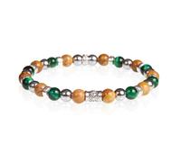 Bracciale Unisex GERBA 737 Elastico con Pietre Naturali e Argento 925