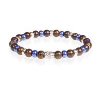 Bracciale Unisex GERBA 739 Elastico con Pietre Naturali e Argento 925