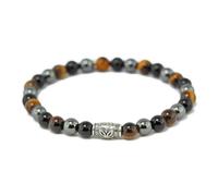 Bracciale Unisex GERBA J001 Elastico con Pietre Naturali e Argento 925