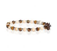 Bracciale Unisex GERBA MUSLE 03 Cordoncino con Pietre Naturali e Argento 925