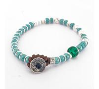 Bracciale Unisex GERBA SW01 in Macramè con Cermica e Argento 925