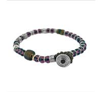 Bracciale Unisex GERBA SW05 Pietre Naturali e con Bottone Argento 925