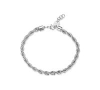 BRACCIALE UOMO ACCIAIO A MAGLIA FUNE S'AGAPO RIPPLE SRP92 (3735)