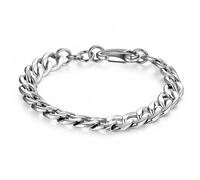Bracciale Uomo Acciaio Catena Regalo Per Natale Ragazzo Sagapo SRP26