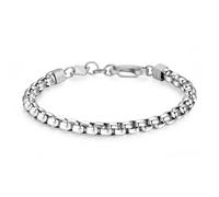 Bracciale uomo acciaio catena spiga grumetta veneziana Sagapo Ripple S'Agapo