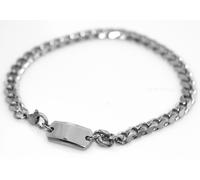 BRACCIALE UOMO ACCIAIO INOSSIDABILE e ANALLERGICO TARGA GRUMETTA 7 mm +MISURE