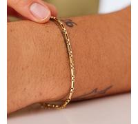 Bracciale uomo acciaio Sagapo Catena regolabile Color Oro Regalo Lui SRP96