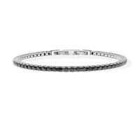Bracciale Uomo Acciaio Silver LIU JO LUXURY MAN Tennis Nero codice MLJ555