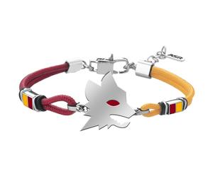 Bracciale Uomo AS ROMA B-RB004UCR Tessuto Giallo Rosso OFFICIAL