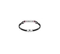 Bracciale Uomo BOLOGNA FC B-BB001UCN Pelle Nero OFFICIAL