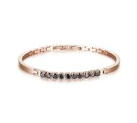 Bracciale Uomo Brosway AVANTGARDE acciaio oro rosa zirconi neri BVD19
