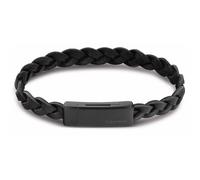 Calvin Klein Braccialetto in pelle da uomo Collezione WRAPPED & BRAIDED Nero - 35000129