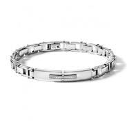 Bracciale Uomo Comete UBR366 in acciaio Silver e Diamanti