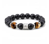 Bracciale Uomo Con Pietre Naturali Braccialetto Scatola Regalo Fidanzato Donna Chakra con Vere Pietre Naturali Tibetano Gioielli