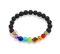 Bracciale uomo donna occhio di tigre naturale opaco perline albero della vita bracciali yoga gioielli, 3