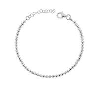 Bracciale Uomo Donna Sfere Argento 925, Bracciale Pallini Argento Sterling Silver da 2 a 8 mm Bracciale Palline Misura Regolabile 17-21.5 cm (3)