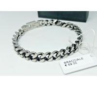 Bracciale Uomo EGO ITALIANO Catena Acciaio spessore 6mm,Lunghezza 19,5 a 20,5Cm