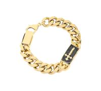 BRACCIALE UOMO GUESS south alameda bracciale YELLOW GOLD/BLACK ORO 444443