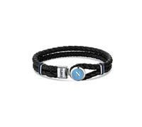 Bracciale Uomo in Cuoio SSC NAPOLI Prodotto Ufficiale B-NB010ULN