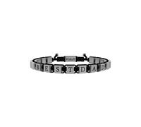Bracciale Uomo KIDULT FAMILY 731792 Nylon Nero Acciaio Papà SUPER DAD F.P.