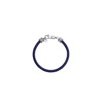Bracciale Uomo Liu Jo Acciaio Lucido e pelle Blu Blu