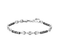 Bracciale Uomo Luca Barra BA1902 In Acciaio Con Elementi Grigio Antracite
