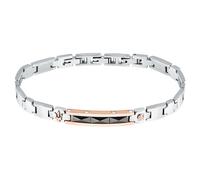 Bracciale Uomo Maserati Ceramic Acciaio Oro Rosa JM423ATZ32 NUOVO E ORIGINALE