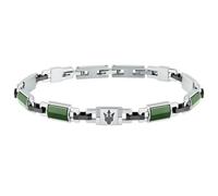 Maserati Bracciale Uomo in Acciaio, Ceramica, Collezione CERAMIC, Tridente, Idee Regalo Uomo