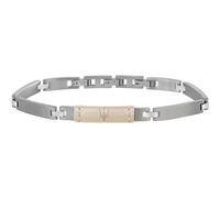 Bracciale Uomo Maserati ICONIC Pelle Acciaio inossidabile