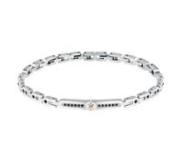 Bracciale Uomo MASERATI ref. JM423AVD28 Acciaio Inossidabile con pietre nere