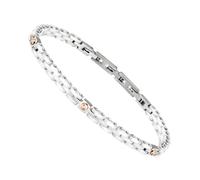 Bracciale Uomo Morellato Ceramic SACU20 in Acciaio e Ceramica Bianca