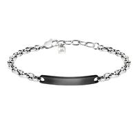 Bracciale Uomo Morellato Cross SKR52 Acciaio con Targhetta Centrale in Nero