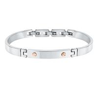 Bracciale Uomo Morellato Urban SABH18 in Acciaio Silver e Oro Rosa Regolabile
