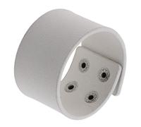 Bracciale Uomo Pelle,Braccialetto Da Polso Largo In Pelle Semplice E Personalizzato Intrecciato A Mano, Braccialetti Regolabili In Pelle Con Anello Alla Moda, Per Uomo E Donna, Bianco