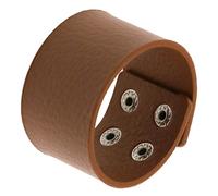 Bracciale Uomo Pelle,Braccialetto Da Polso Largo In Pelle Semplice E Personalizzato Intrecciato A Mano, Braccialetti Regolabili In Pelle Con Anello Alla Moda, Per Uomo E Donna, Marrone Chiaro