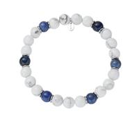 Bracciale Uomo Pietre Naturali Agata 8mm e Acciaio Anallergico Amen Gioielli