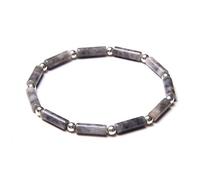 Bracciale Uomo Pietre Naturali, Braccialetti Di Cristallo Con Pietre Preziose Naturali, Braccialetti Di Pietra Cilindrica Alla Moda Labradorite, Braccialetti Reiki Yoga Con Ciondoli A Forma Di Pal