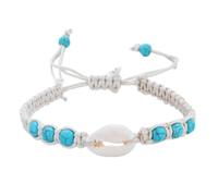 Bracciale Uomo Pietre Naturali, Braccialetto Boho Fatto A Mano , Braccialetto Reiki Yoga Con Conchiglia Alla Moda Regolabile, Gioielli Con Bracciali Energetici E Pietre Preziose Per Uomo E Donn