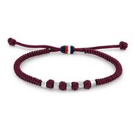 BRACCIALE UOMO REGOLABILE RED NYLON CON NODO SCORREVOLE
