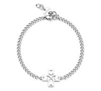 S'AGAPO REBEL BRACCIALE DA UOMO ACCIAIO CENTRALE A FORMA DI CROCE SRB13 (2743)