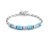 Bracciale Uomo Sagapo Turchese Acciaio Regalo Compleanno SRT31