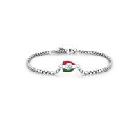 Bracciale Uomo SSC NAPOLI B-NB020UP4 Acciaio Inossidabile 4 Scudetto OFFICIAL