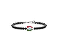 Bracciale Uomo SSC NAPOLI B-NB021UP4 Acciaio 4 Scudetto Nero OFFICIAL